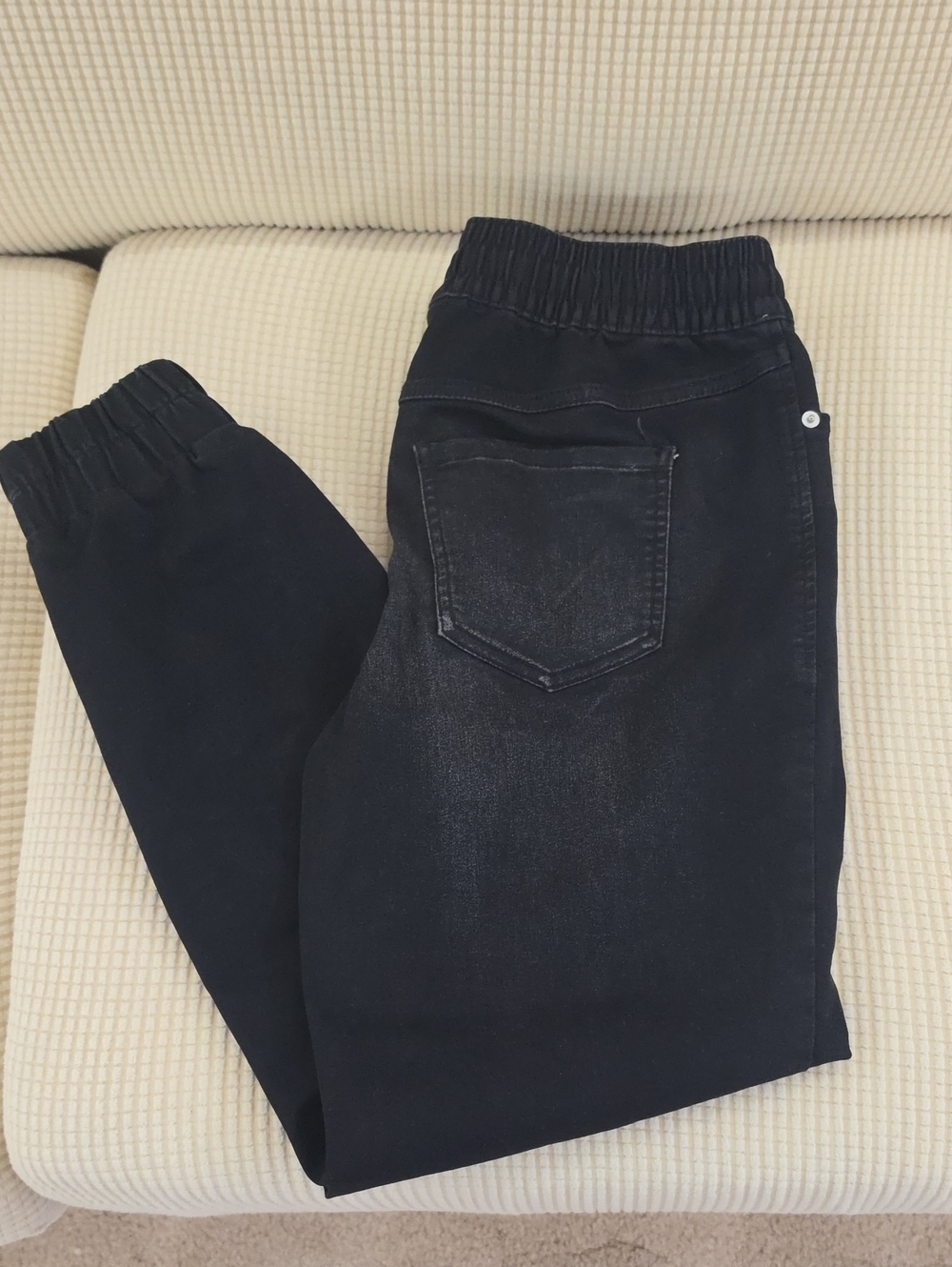 INC International Concepts Black Elastic Waist Joggers